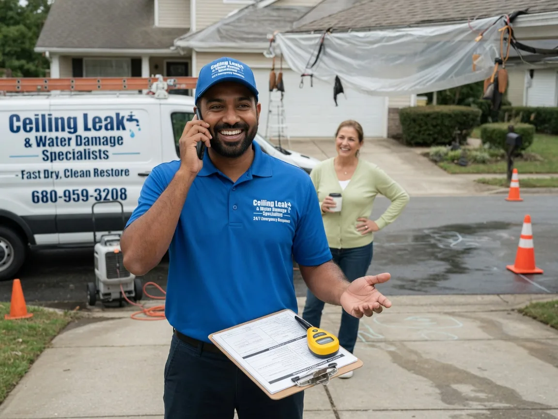 Ceiling Leak Cleanup Leopolis, WI FAQs